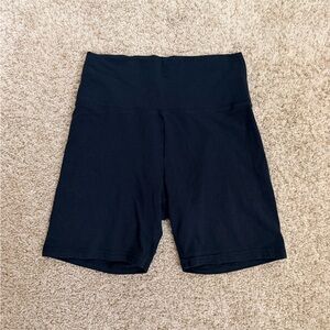 American Eagle Outfitters Black High-Rise Bike Shorts